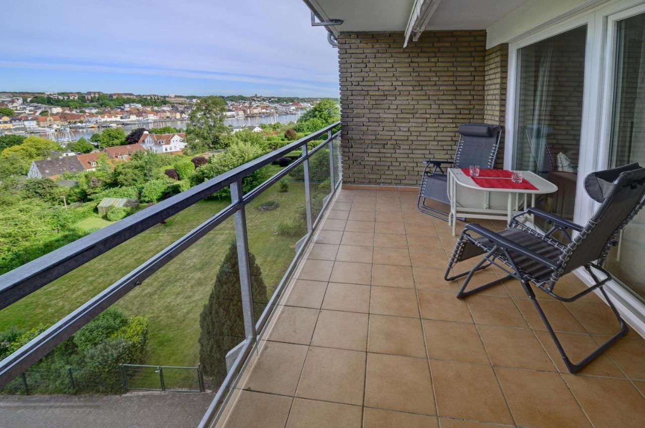 Fewo1846 - Flensview - Komfortables Studioapartment Mit Balkon Und Hafenblick Фленсбург Екстер'єр фото
